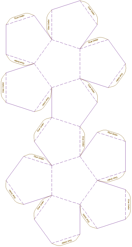 Dodecahedron  Model Template