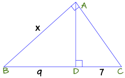 mean proportional x 9 7