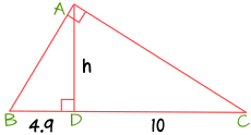 mean proportional 4.9 h 10